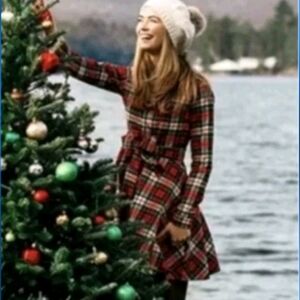Kiel James Patrick Cozy Cabin Flannel Dress Women's XS Plaid Tartan Red Green